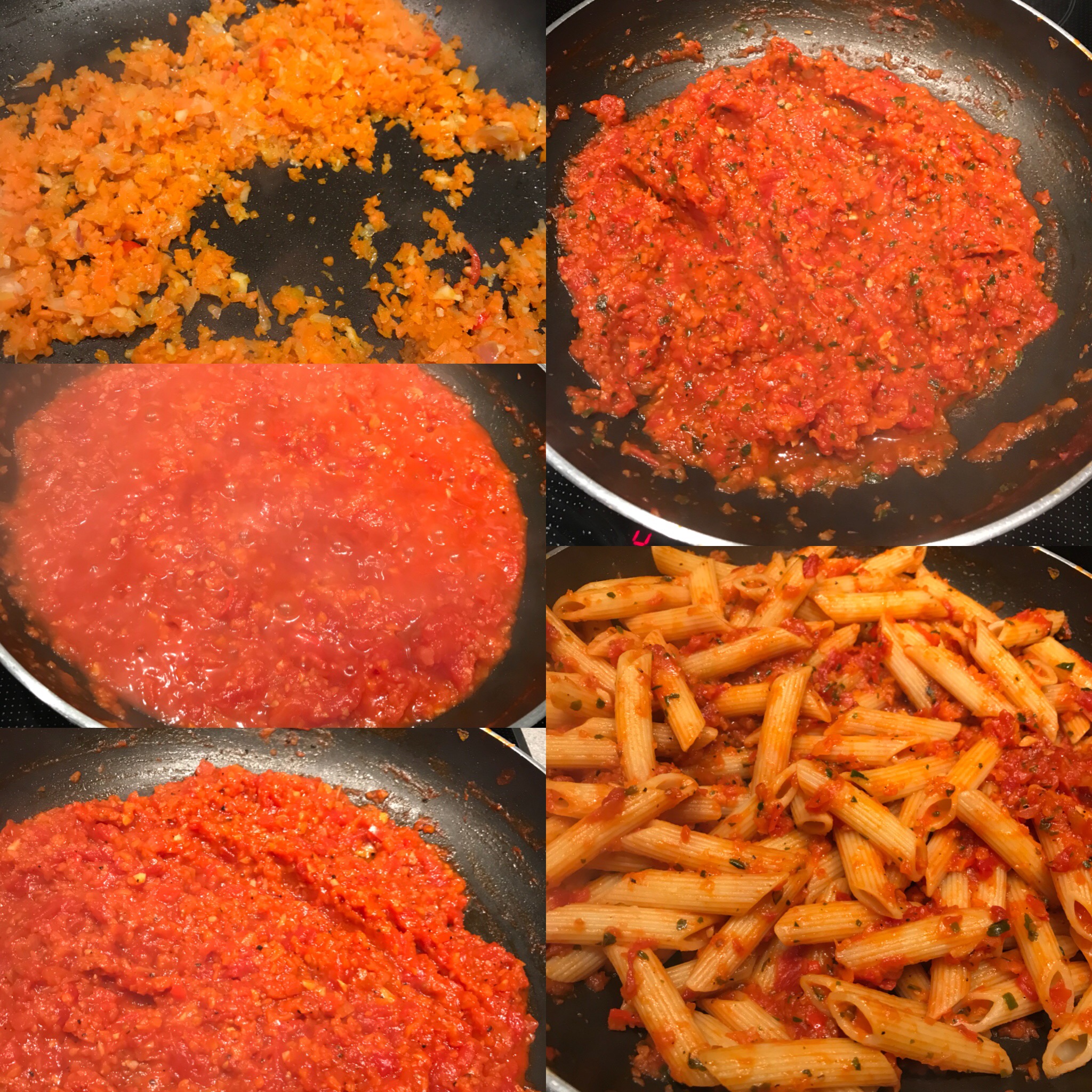Penne ala Arrabiata (vegetarisch) - Kathis Rezepte