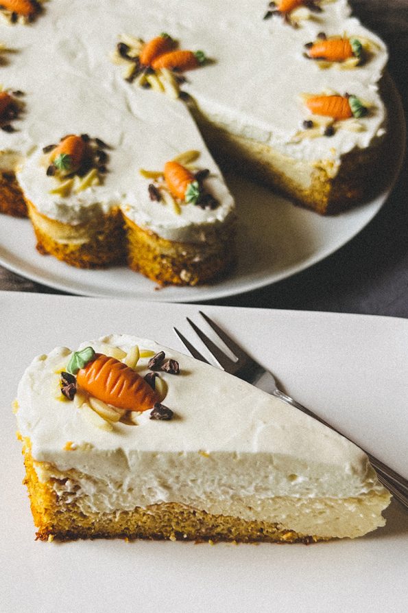 Karottenkuchen - Cheesecake mit Frosting - Kathis Rezepte (2)